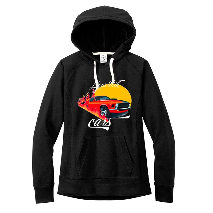 Plays With Cars Matching Family Women's Fleece Hoodie