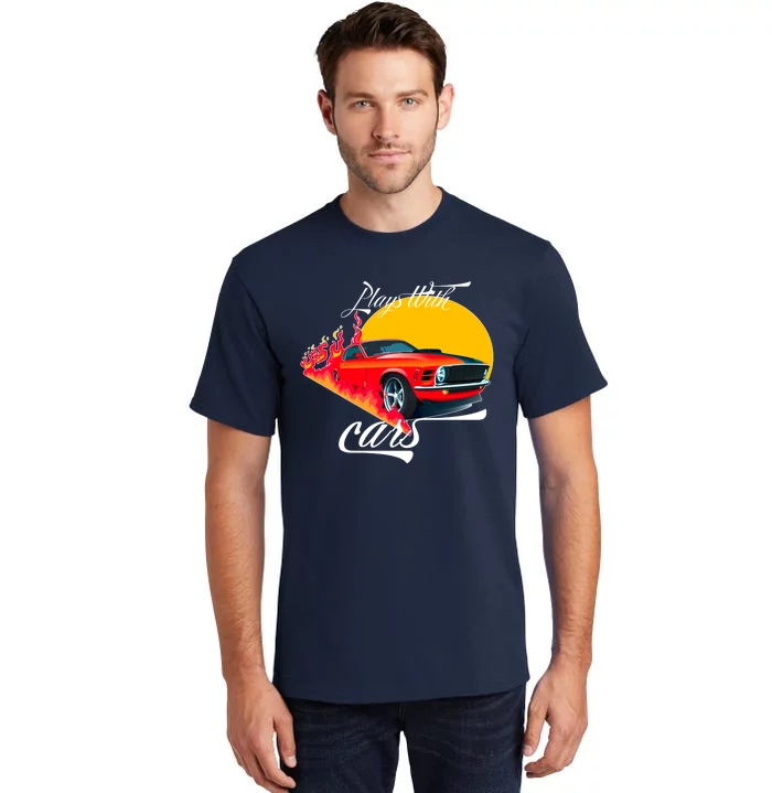 Plays With Cars Matching Family Tall T-Shirt