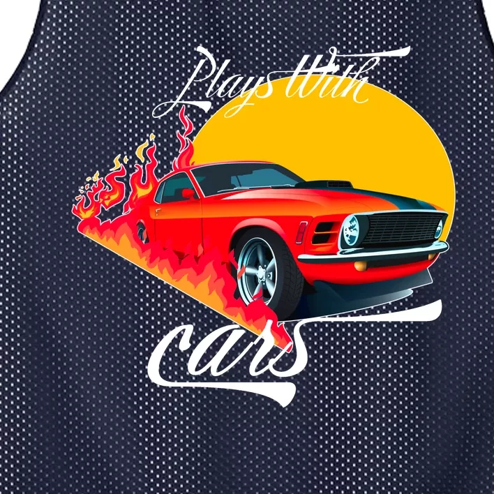 Plays With Cars Matching Family Mesh Reversible Basketball Jersey Tank