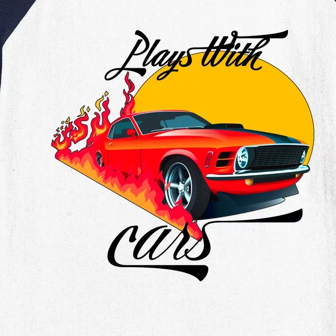 Plays With Cars Matching Family Baseball Sleeve Shirt