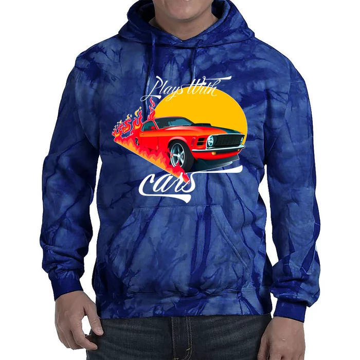 Plays With Cars Matching Family Tie Dye Hoodie