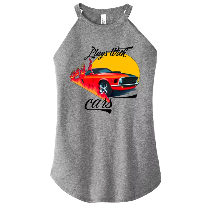 Plays With Cars Matching Family Women’s Perfect Tri Rocker Tank