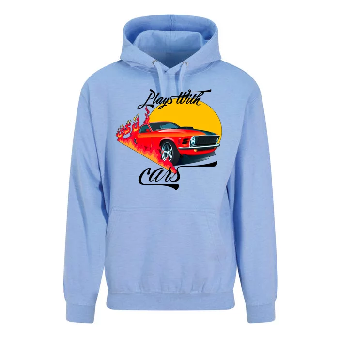 Plays With Cars Matching Family Unisex Surf Hoodie