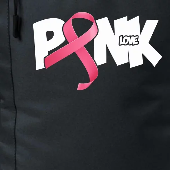 Pink Love Breast Cancer Ribbon Daily Commute Backpack