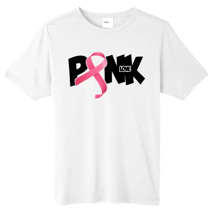 Pink Love Breast Cancer Ribbon ChromaSoft Performance T-Shirt