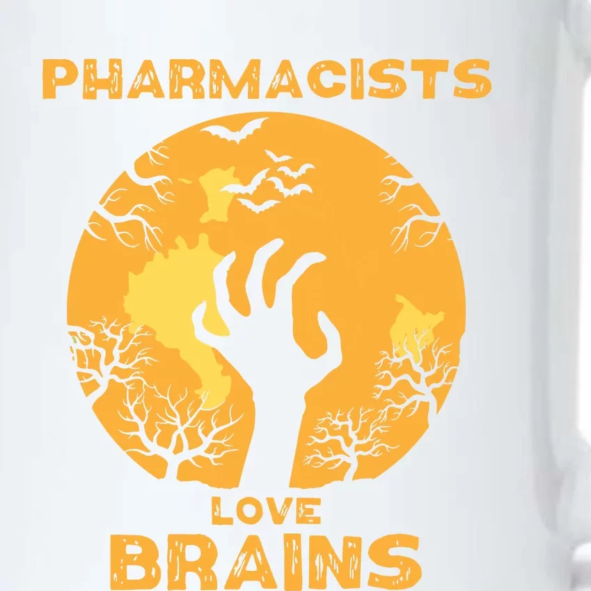 Pharmacists Love Brains Halloween Pharmacist Black Color Changing Mug