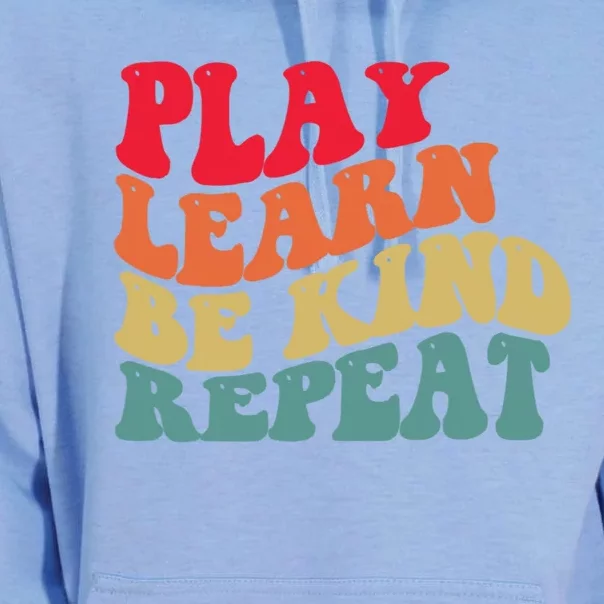 Play Learn Be Kind Repeat Unity Day No Bullies Kindness Unisex Surf Hoodie