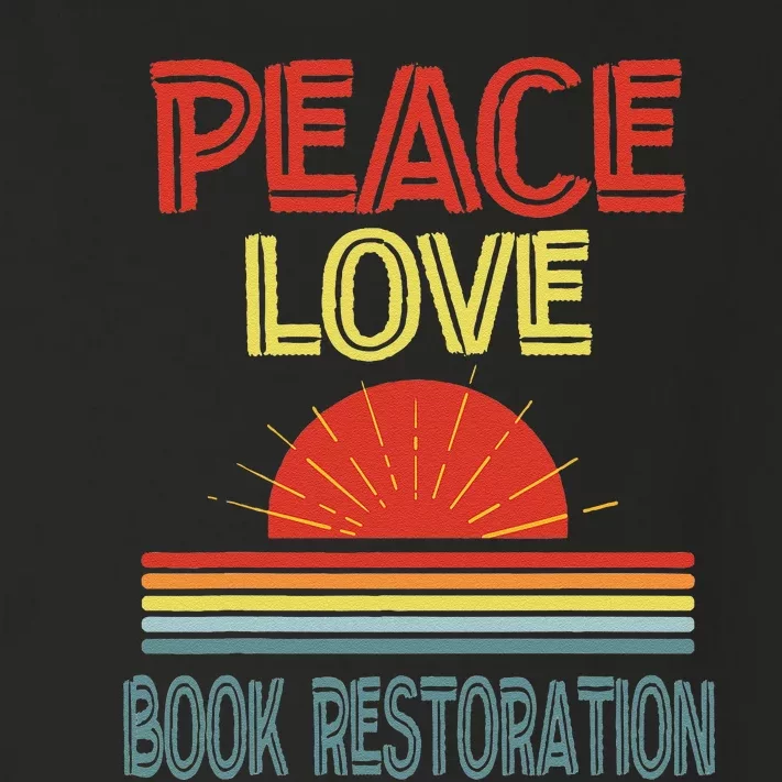 Piece Love Book Restoration Funny Toddler Long Sleeve Shirt