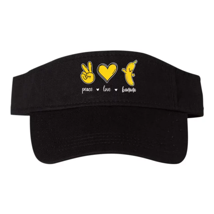 Peace Love Bananas Valucap Bio-Washed Visor