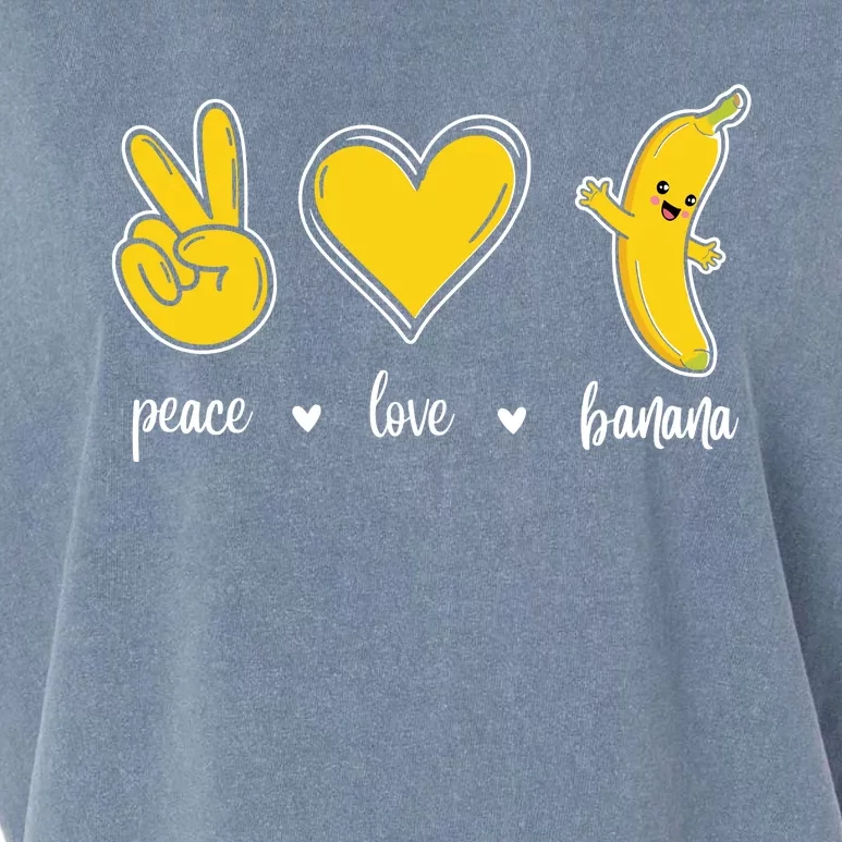 Peace Love Bananas Garment-Dyed Women's Muscle Tee