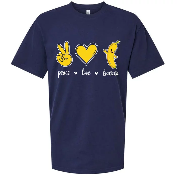 Peace Love Bananas Sueded Cloud Jersey T-Shirt