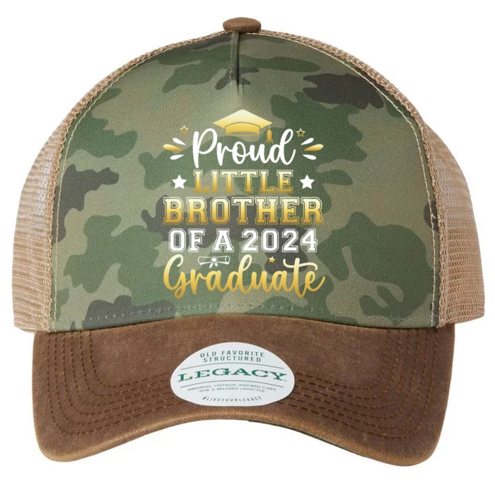 Proud Little Brother Of A 2024 Graduate Senior Graduation Legacy Tie Dye Trucker Hat