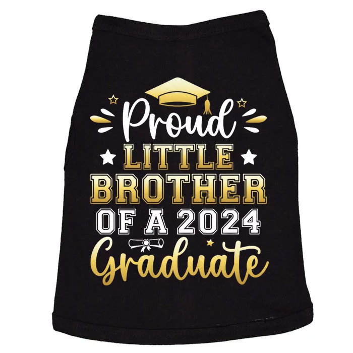 Proud Little Brother Of A 2024 Graduate Senior Graduation Doggie Tank