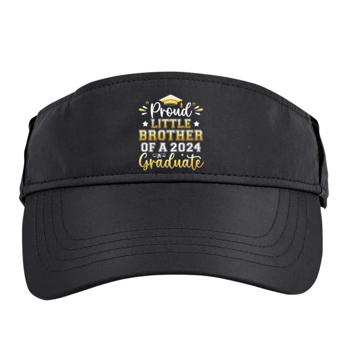 Proud Little Brother Of A 2024 Graduate Senior Graduation Adult Drive Performance Visor