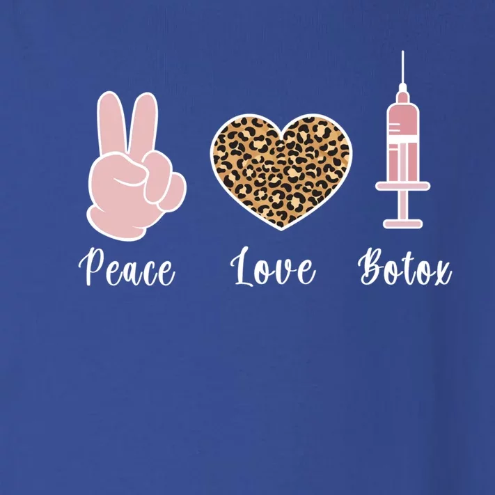 Peace Love Botox Nurse Injector Aesthetic Nursing Funny Gift Toddler Long Sleeve Shirt