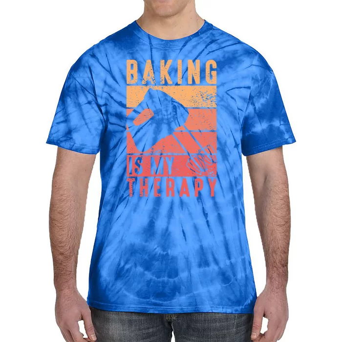 Pastry Lover Baking Is My Therapy Baker Baking Gift Tie-Dye T-Shirt