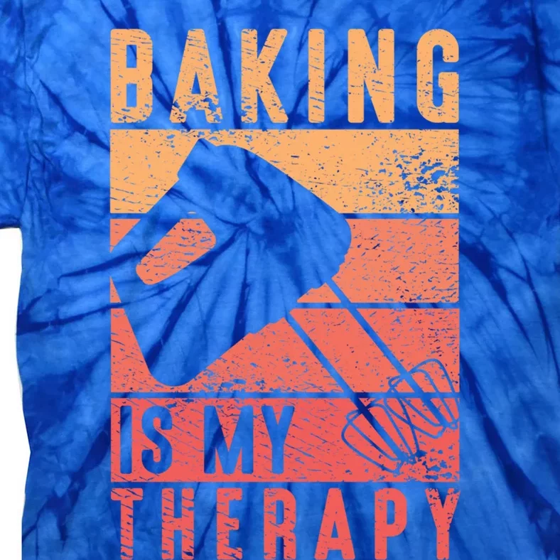 Pastry Lover Baking Is My Therapy Baker Baking Gift Tie-Dye T-Shirt