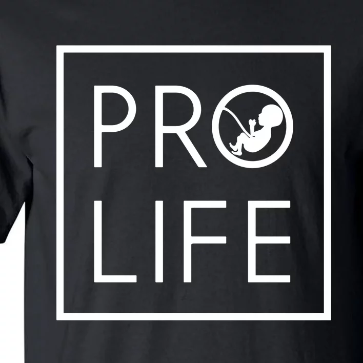 Pro Life Baby Silhouette Tall T-Shirt