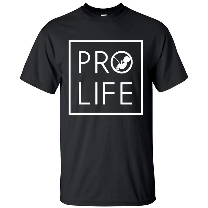 Pro Life Baby Silhouette Tall T-Shirt