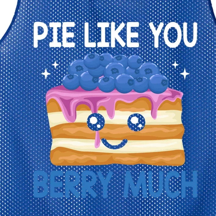 Pie Like Blue Berry Much Blueberries Funny Blueberry Lover Gift Mesh Reversible Basketball Jersey Tank