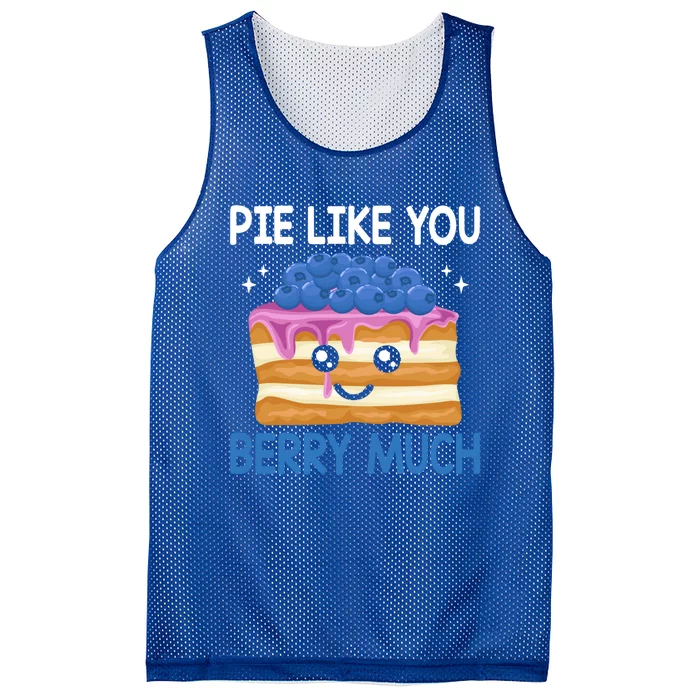 Pie Like Blue Berry Much Blueberries Funny Blueberry Lover Gift Mesh Reversible Basketball Jersey Tank