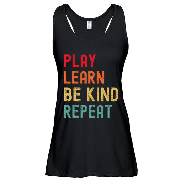 Play Learn Be Kind Repeat Unity Day No Bullies Kindness Ladies Essential Flowy Tank