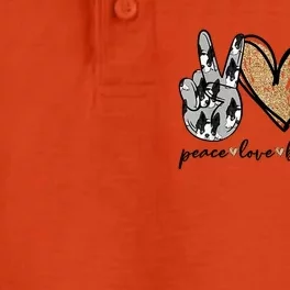 Peace Love Boston Terrier Funny Boston Terrier Lover Dog Mom Dry Zone Grid Performance Polo