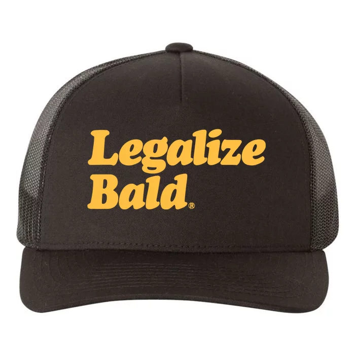 Pandershirts Legalize Bald Yupoong Adult 5-Panel Trucker Hat