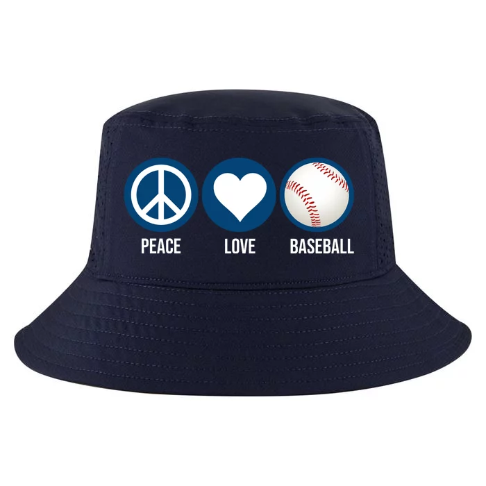 Peace Love Baseball Cool Comfort Performance Bucket Hat