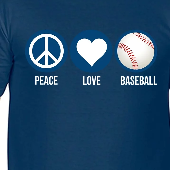 Peace Love Baseball Comfort Colors T-Shirt