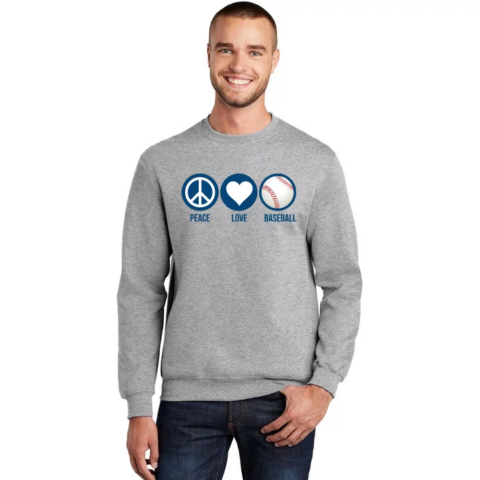 Peace Love Baseball Sweatshirt