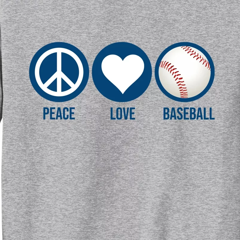 Peace Love Baseball Sweatshirt