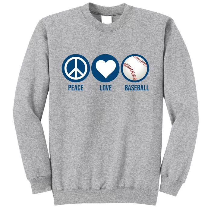 Peace Love Baseball Sweatshirt