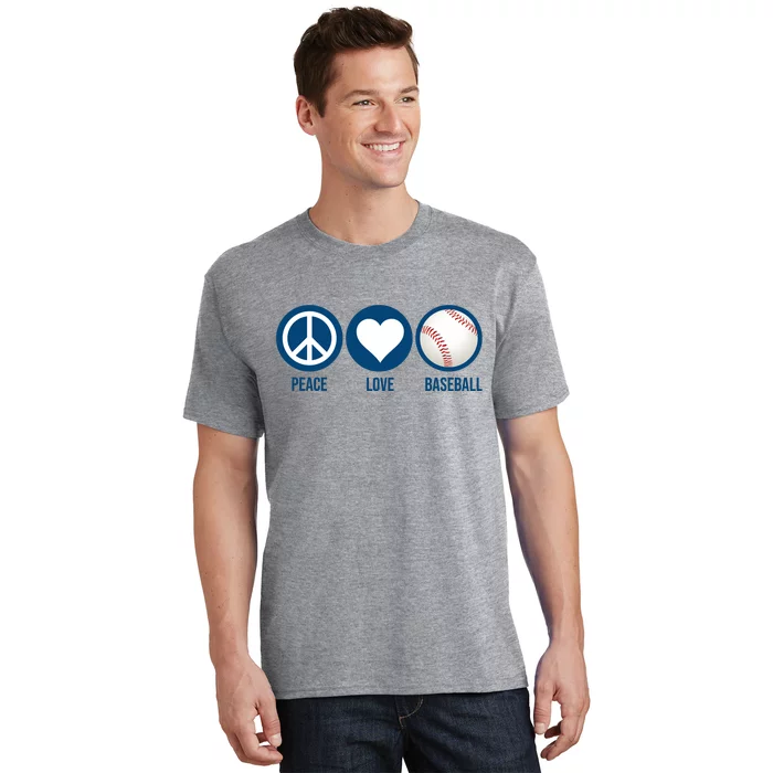 Peace Love Baseball T-Shirt