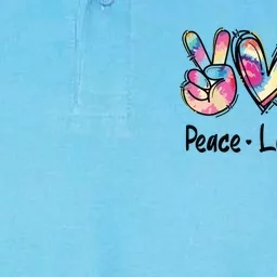 Peace Love Books Librarian Teacher Life Book Library Tie Dye Softstyle Adult Sport Polo