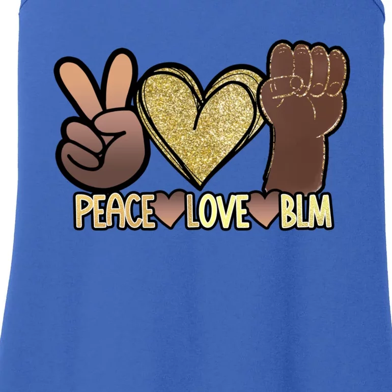 Peace Love Blm Black Lives Matter African Pride Equality Meaningful Gift Ladies Essential Tank