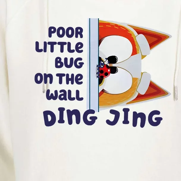 Poor Little Bug On The Wall Ding Jing Dog Family Mug Lover Womens Funnel Neck Pullover Hood