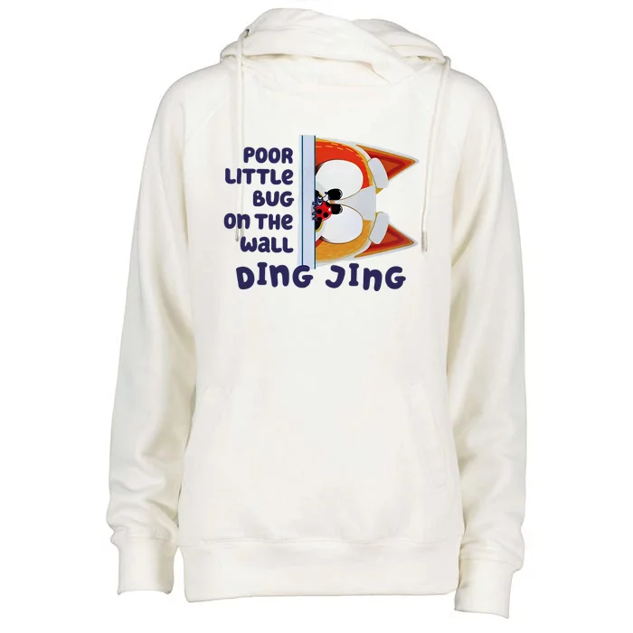 Poor Little Bug On The Wall Ding Jing Dog Family Mug Lover Womens Funnel Neck Pullover Hood