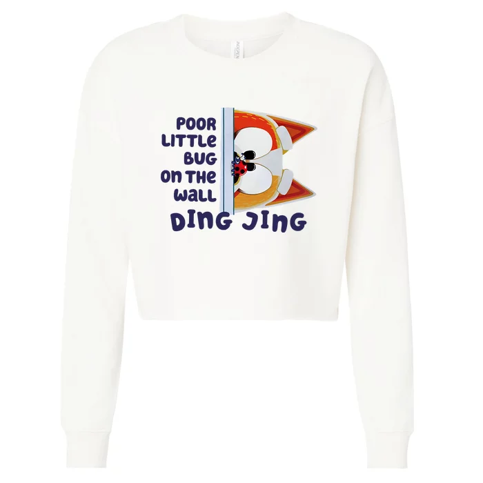 Poor Little Bug On The Wall Ding Jing Dog Family Mug Lover Cropped Pullover Crew