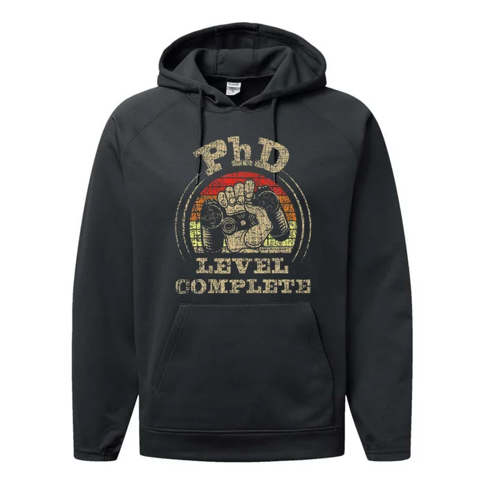 PhD Level Complete PhD Graduate Ph.D. Graduation Doctorate Performance Fleece Hoodie