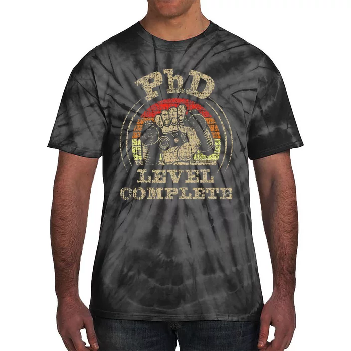 PhD Level Complete PhD Graduate Ph.D. Graduation Doctorate Tie-Dye T-Shirt