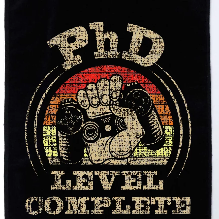 PhD Level Complete PhD Graduate Ph.D. Graduation Doctorate Platinum Collection Golf Towel