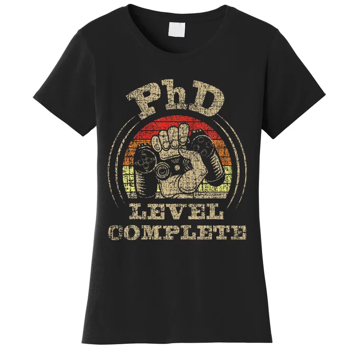 PhD Level Complete PhD Graduate Ph.D. Graduation Doctorate Women's T-Shirt