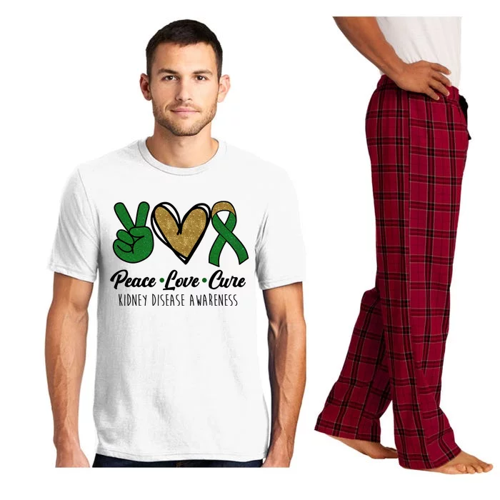 Peace Love Cure Kidney Disease Awareness Pajama Set