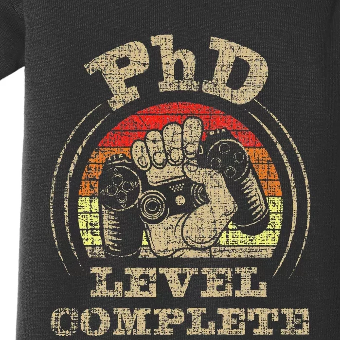 PhD Level Complete PhD Graduate Ph.D. Graduation Doctorate Baby Bodysuit