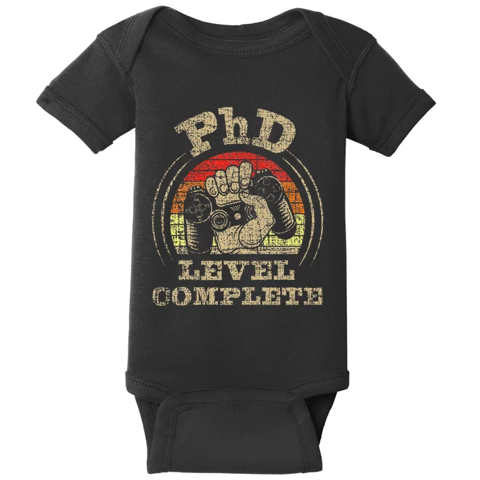 PhD Level Complete PhD Graduate Ph.D. Graduation Doctorate Baby Bodysuit