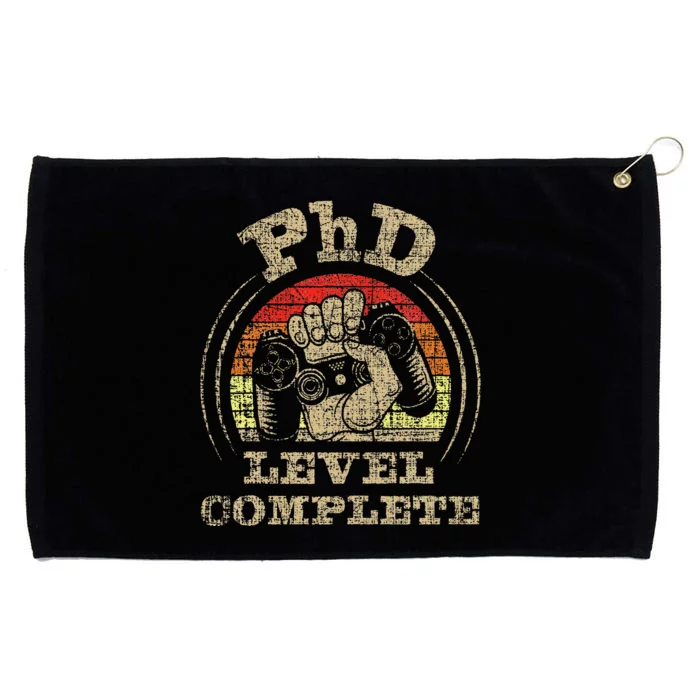 PhD Level Complete PhD Graduate Ph.D. Graduation Doctorate Grommeted Golf Towel