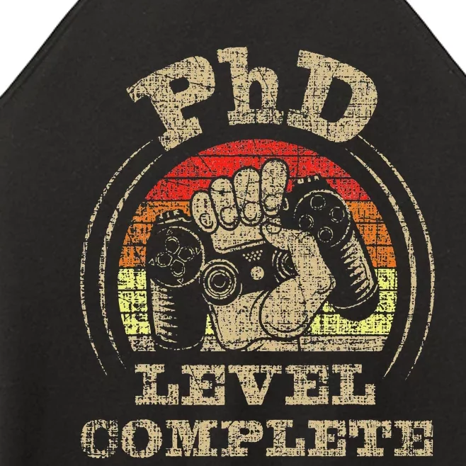 PhD Level Complete PhD Graduate Ph.D. Graduation Doctorate Women’s Perfect Tri Rocker Tank