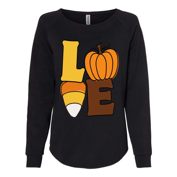 Pumpkin Love Candy Corn Fall Y'All Hello Fall Love Fall Womens California Wash Sweatshirt