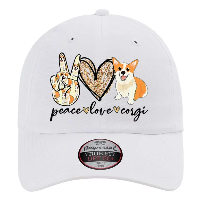 Peace Love Corgi Cute Dog Mom MotherS Day Gift Corgi Lover The Original Performance Cap